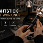 An image of a hands troubleshooting a lightstick.