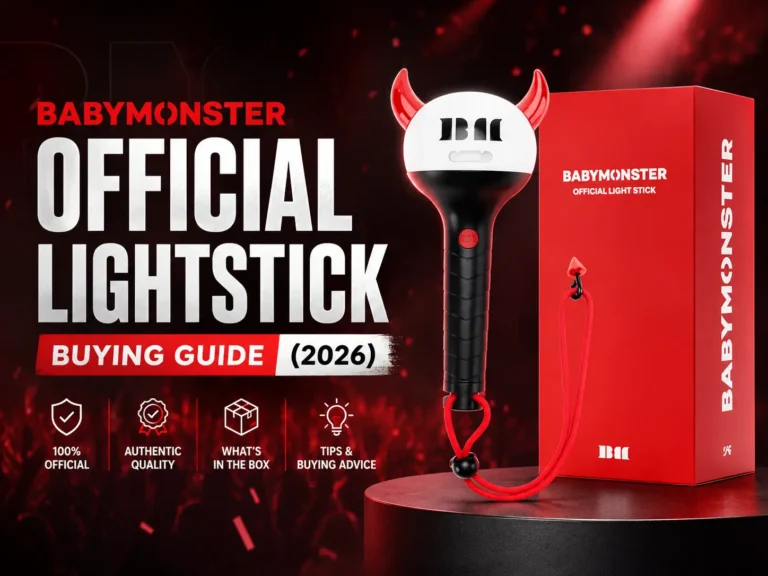 BABYMONSTER official lightstick with its red box