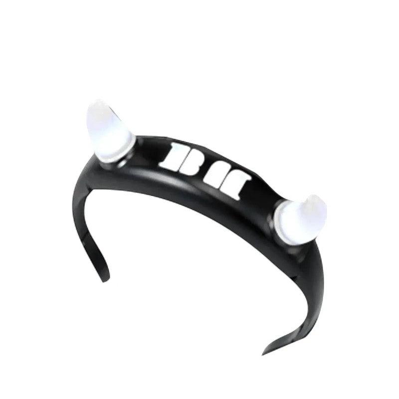 BABYMONSTER MONSTER fandom concert essentials — horn headband and fan gear at CHOOM World Tour show