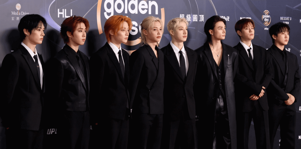 Stray Kids on the red carpet at the 40th Golden Disc Awards